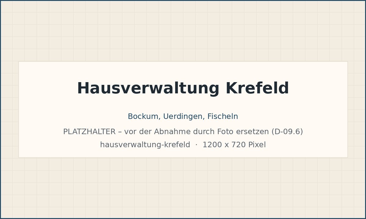 Hausverwaltung in Krefeld – Bild folgt