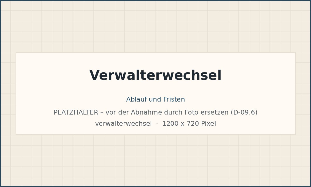 Verwalterwechsel: so läuft er ab – Bild folgt
